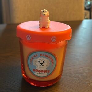 Orange Candle with Dog Lid